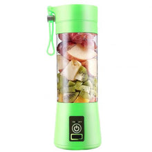 Load image into Gallery viewer, 500ml 4 Blades Mini Portable Electric Fruit Juicer USB Rechargeable Smoothie Maker Blender Machine Sports Bottle Juicing Cup